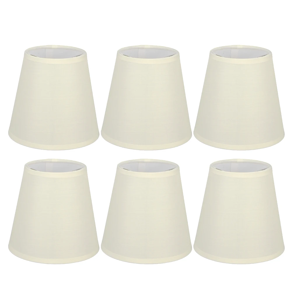 6PCS Cream‑Coloured Fabric Cloth Lamp Shade Replacement for E14 Wall Lamp Chandelier Home Decoration
6PCS Cream‑Coloured Fabric Cloth Lamp Shade Replacement for E14 Wall Lamp Chandelier Home Decoration