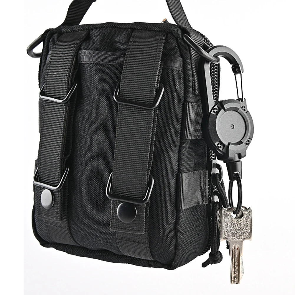 Camping Equipment Retractable Key Chain Keyring Safety Coil Carabiner Backpack Buckle Ring Quick Hanging Telescopic Keychain
Camping Equipment Retractable Key Chain Keyring Safety Coil Carabiner Backpack Buckle Ring Quick Hanging Telescopic Keychain