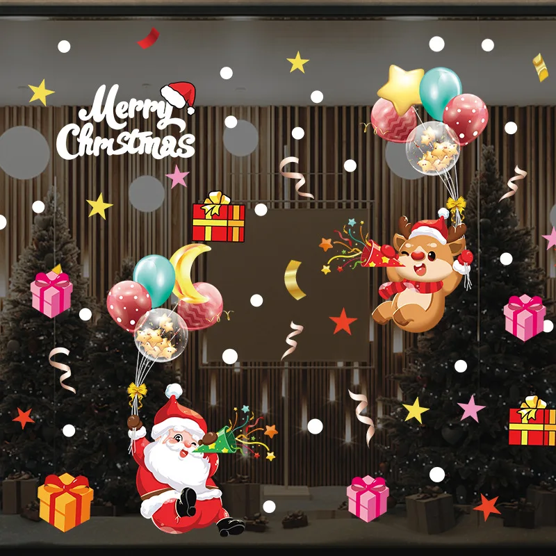 2024 New Santa Claus Elk Balloon Window Sticker Merry Christmas Static Sticker Christmas Mall Glass Window Scene Layout
2024 New Santa Claus Elk Balloon Window Sticker Merry Christmas Static Sticker Christmas Mall Glass Window Scene Layout