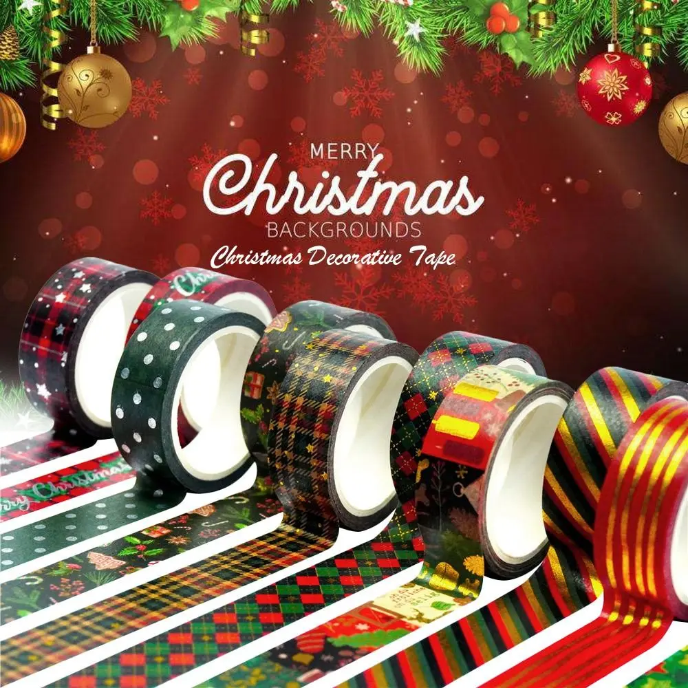 10Roll DIY Fresh Hand Account Scrapbooking Christmas Decorative Tape Stationery Paper Tape Stickers
10Roll DIY Fresh Hand Account Scrapbooking Christmas Decorative Tape Stationery Paper Tape Stickers