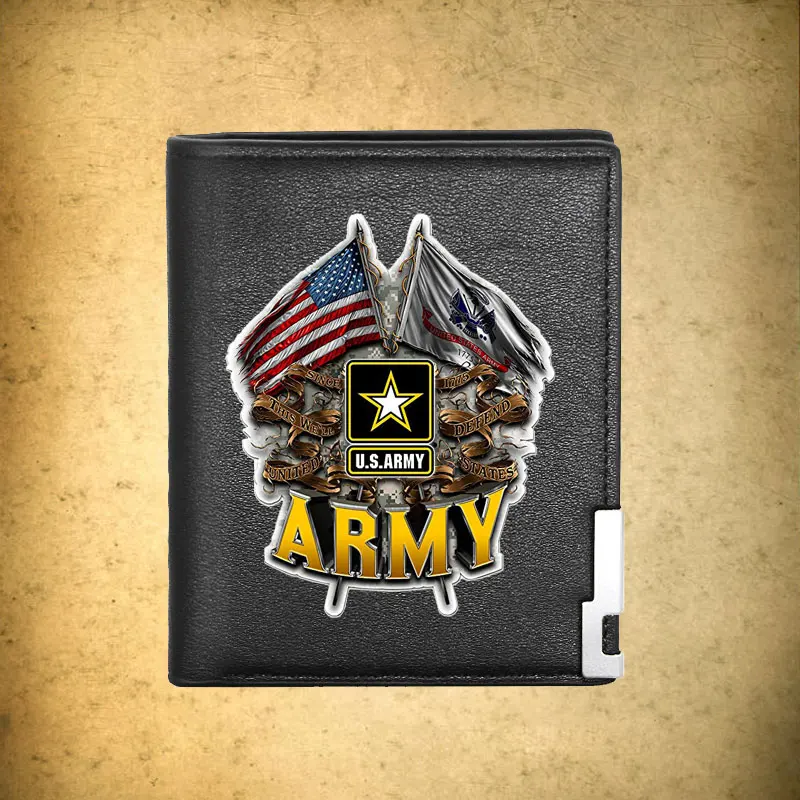 Classic United States Army Printing Pu Leather Wallet Men Bifold Credit Card Holder Short Purse Male
Classic United States Army Printing Pu Leather Wallet Men Bifold Credit Card Holder Short Purse Male