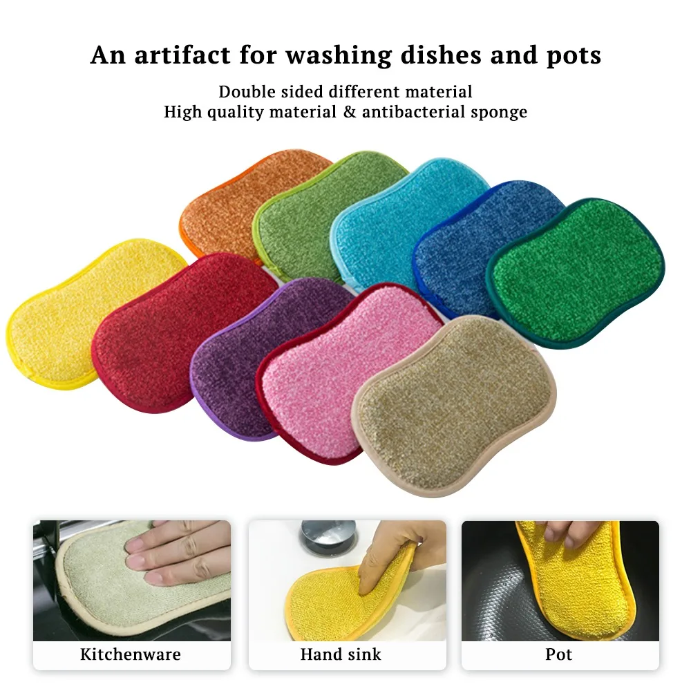 1/5pcs Magic Household Sponge Kitchen Cleaning Brush Microfiber Scrub Sponges for Dishwashing Bathroom Accessories
1/5pcs Magic Household Sponge Kitchen Cleaning Brush Microfiber Scrub Sponges for Dishwashing Bathroom Accessories