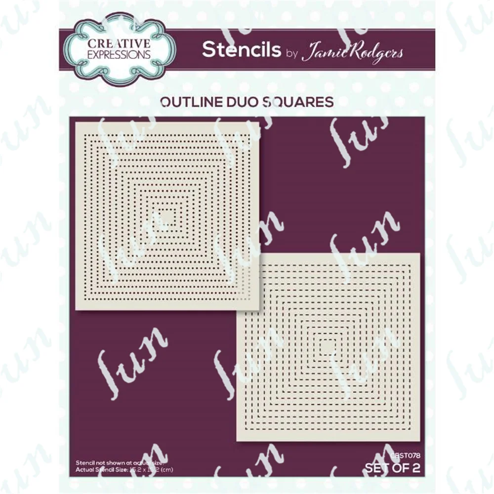 2022 New Arrival Reusable Layered Stencils Squares Set of 2 Molds Coloring Embossed Photo Album Make Greeting Paper Cards Decor
2022 New Arrival Reusable Layered Stencils Squares Set of 2 Molds Coloring Embossed Photo Album Make Greeting Paper Cards Decor