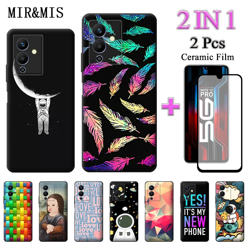 2 IN 1 For Infinix Note 12 Pro 5G Note 12 5G Painted Soft Silicone TPU Case X671B X671 With Two Piece Ceramic Film
2 IN 1 For Infinix Note 12 Pro 5G Note 12 5G Painted Soft Silicone TPU Case X671B X671 With Two Piece Ceramic Film