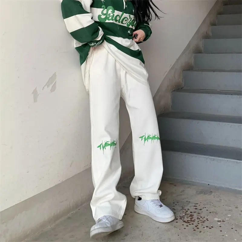 NSMW MI Y2k American Hip-hop Alphabet Print Jeans Women's Autumn Winter New Straight High-Waisted Trousers Loose Wide-leg Pants
NSMW MI Y2k American Hip-hop Alphabet Print Jeans Women's Autumn Winter New Straight High-Waisted Trousers Loose Wide-leg Pants