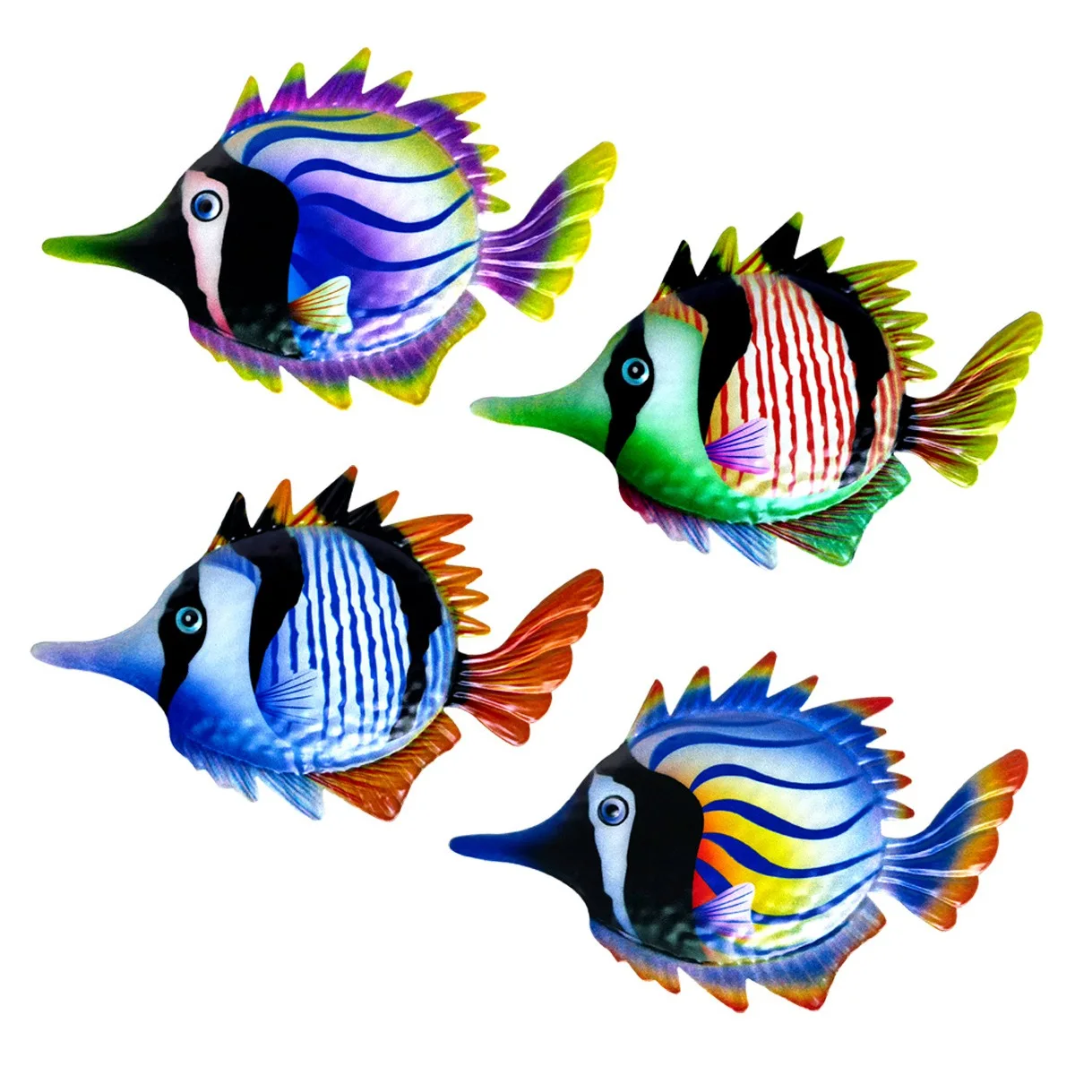 4Pcs Metal Fish Garden Crafts Wall Decor Iron Art Office Porch Bedroom Balcony Hanging Ornaments Indoor Outdoor Decor
4Pcs Metal Fish Garden Crafts Wall Decor Iron Art Office Porch Bedroom Balcony Hanging Ornaments Indoor Outdoor Decor