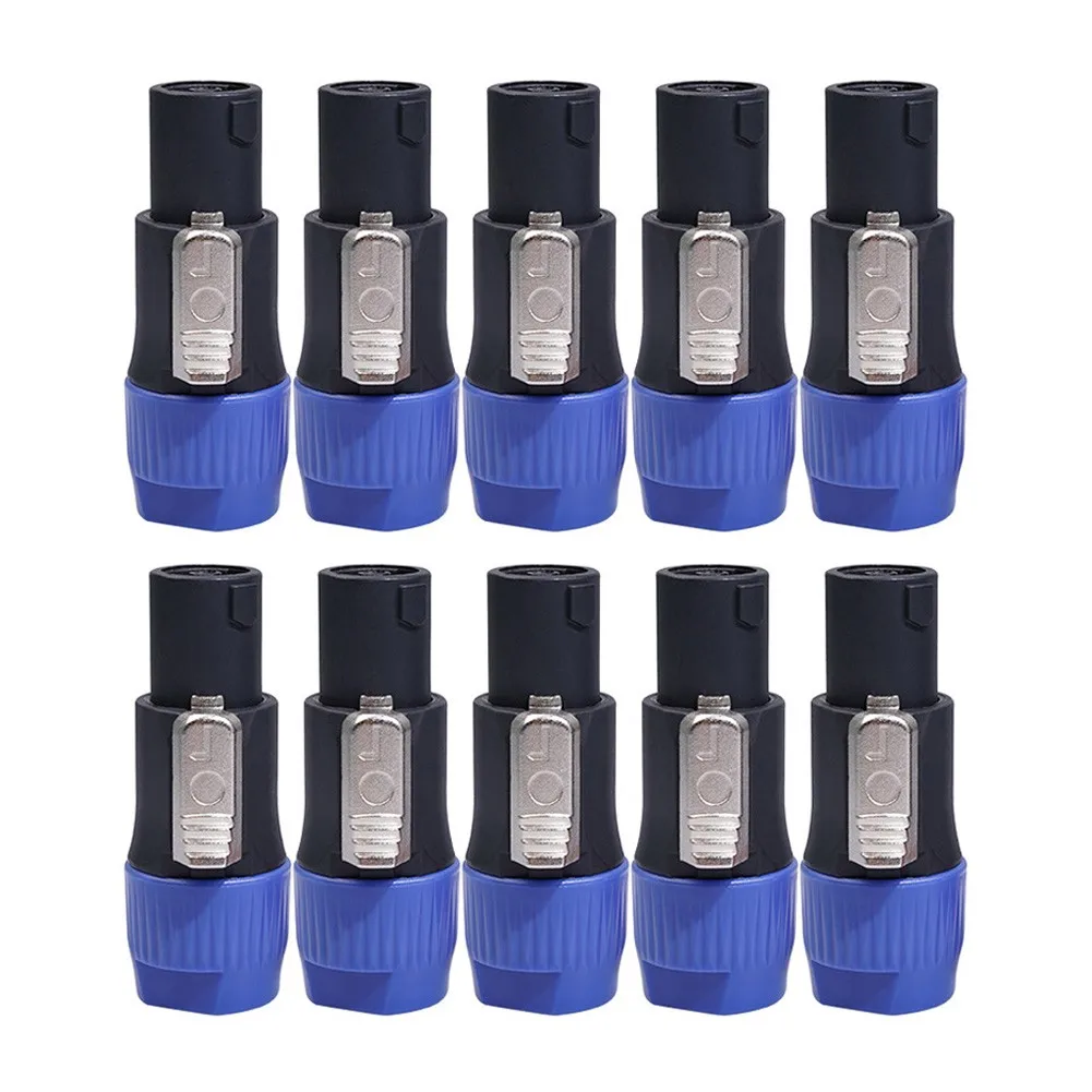 10PC NL4FC Audio Plug Speaker Connectors 4 Pin Male Audio Ohm Plug Adapter Audio Cables Digital Cables Accessories
10PC NL4FC Audio Plug Speaker Connectors 4 Pin Male Audio Ohm Plug Adapter Audio Cables Digital Cables Accessories