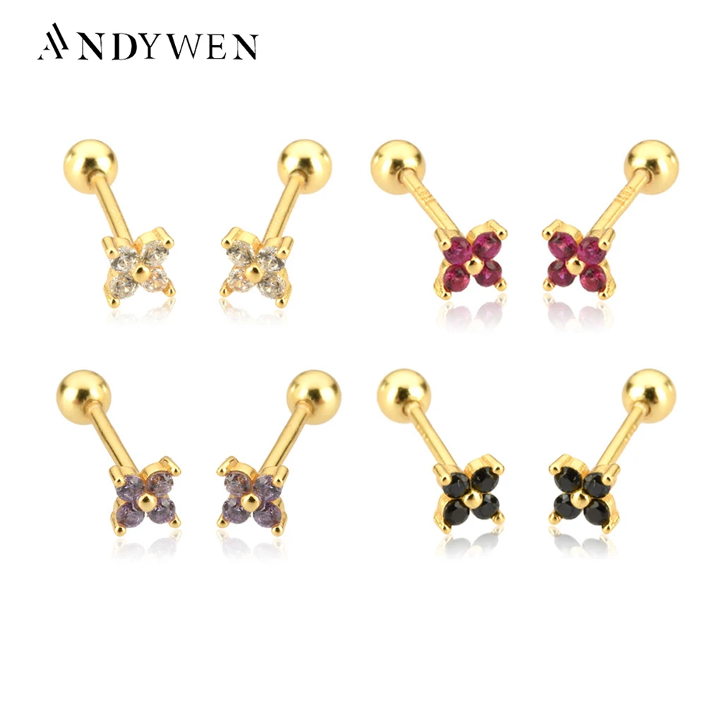 ANDYWEN 925 пробы серебряные прозрачные четыре циркониевые клипсы для пирсинга Женские Крошечные красочные изящные ювелирные изделия в стиле р...
ANDYWEN 925 пробы серебряные прозрачные четыре циркониевые клипсы для пирсинга Женские Крошечные красочные изящные ювелирные изделия в стиле р...