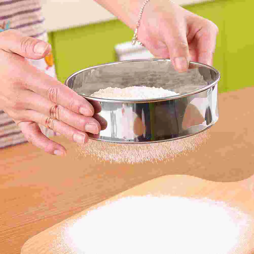 Flour Sifter Mesh Sieve Baking Strainer Fine Stainless Steelround Filter Shaker Sugar Kitchen Cake Strainers Sifting Skimmer
Flour Sifter Mesh Sieve Baking Strainer Fine Stainless Steelround Filter Shaker Sugar Kitchen Cake Strainers Sifting Skimmer