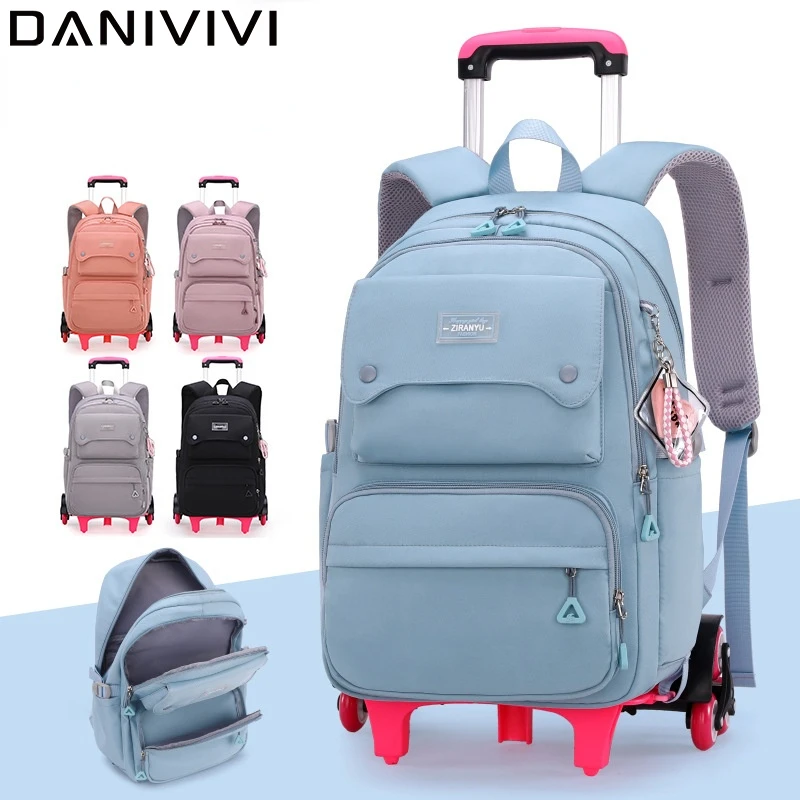 School Children's Backpack with Wheels Trolley Bag Backpack Children's Bag School Bags for Teenagers Girls Boy Large Capacity
School Children's Backpack with Wheels Trolley Bag Backpack Children's Bag School Bags for Teenagers Girls Boy Large Capacity