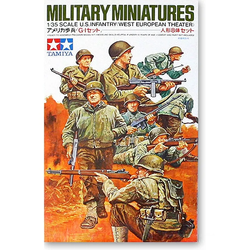 Tamiya 35048 static assembled model toy 1/35 scale For WW II US Army infantry group "Western European battlefield" model kit
Tamiya 35048 static assembled model toy 1/35 scale For WW II US Army infantry group "Western European battlefield" model kit