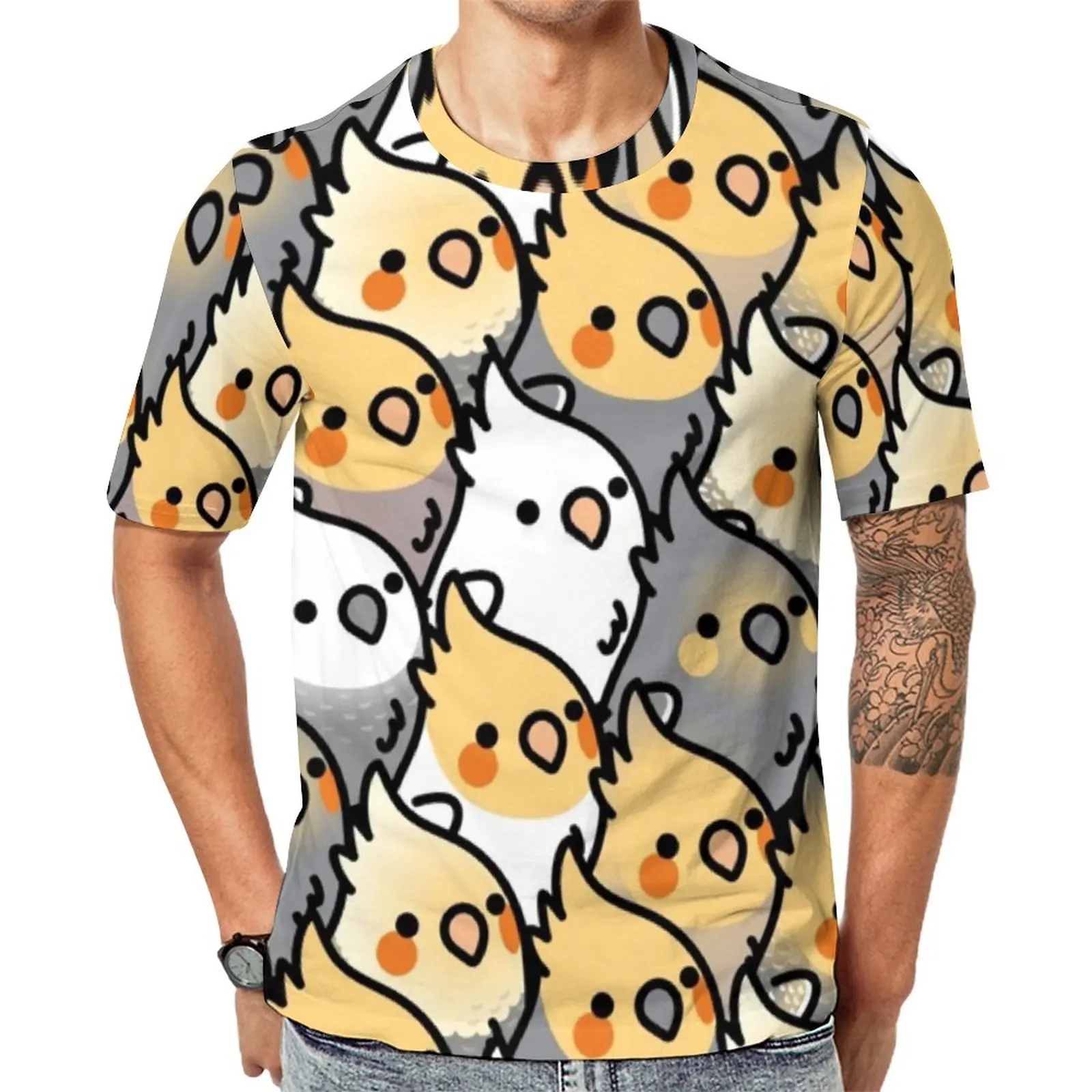 Cartoon Parrot T Shirt Chubby Cockatiel Party Trending T Shirts Couple Basic Tshirt Summer Short Sleeves Graphic Tops 5XL 6XL
Cartoon Parrot T Shirt Chubby Cockatiel Party Trending T Shirts Couple Basic Tshirt Summer Short Sleeves Graphic Tops 5XL 6XL