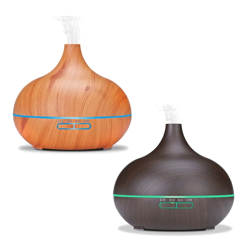 Aroma Essential Oil Diffuser Air Humidifier Wood Grain Remote Control With 7 Color LED Light EU Plug
Aroma Essential Oil Diffuser Air Humidifier Wood Grain Remote Control With 7 Color LED Light EU Plug