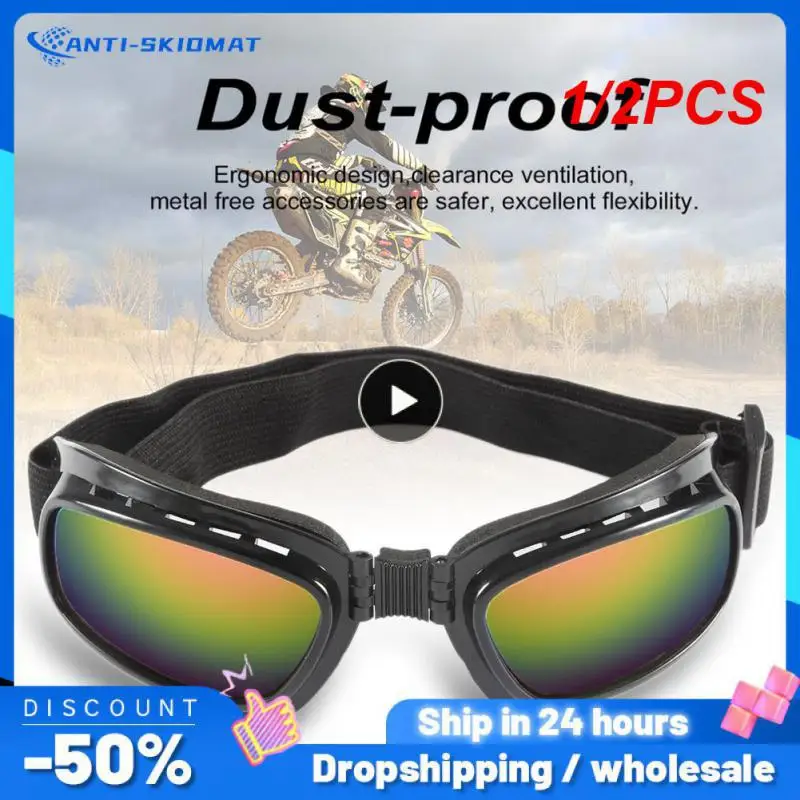 1/2PCS Hot Sale Foldable Vintage Motorcycle Glasses Windproof Goggles Ski Snowboard Glasses Off Road Racing Eyewear Dustproof
1/2PCS Hot Sale Foldable Vintage Motorcycle Glasses Windproof Goggles Ski Snowboard Glasses Off Road Racing Eyewear Dustproof