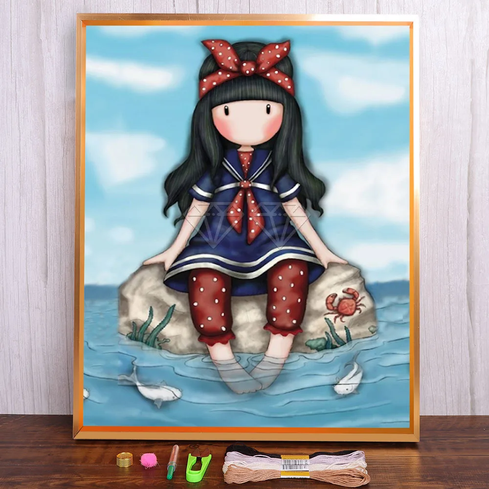 Cartoon Girl Princess Printed Water-Soluble Canvas 11CT Cross-Stitch Embroidery Full Kit DMC Threads Painting Jewelry
Cartoon Girl Princess Printed Water-Soluble Canvas 11CT Cross-Stitch Embroidery Full Kit DMC Threads Painting Jewelry