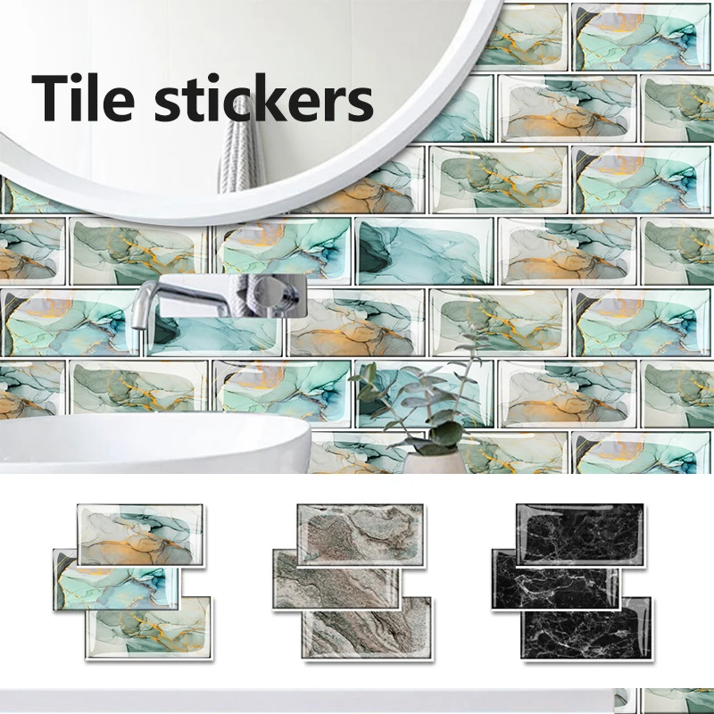 Self-Adhesive PVC Tile Stickers 3D Wall Stickers Waterproof Bathroom Kitchen Furniture Wall Stairs Home Decoration Stickers
Self-Adhesive PVC Tile Stickers 3D Wall Stickers Waterproof Bathroom Kitchen Furniture Wall Stairs Home Decoration Stickers