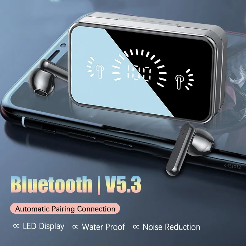 2022 New Bluetooth 5.3 Wireless TWS Earphone HIFI Stereo LED Display with Microphone Sports Touch Music Headset Waterproof
2022 New Bluetooth 5.3 Wireless TWS Earphone HIFI Stereo LED Display with Microphone Sports Touch Music Headset Waterproof