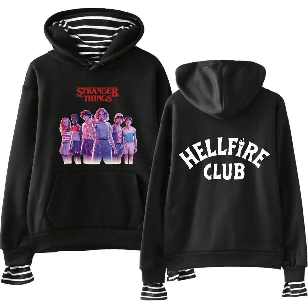 Fake-two-pieces Stripes Sweatshirts Black Hoodies False Two Sweatshirt Harajuku Unisex Pullovers Y2k Hooded Hoody
Fake-two-pieces Stripes Sweatshirts Black Hoodies False Two Sweatshirt Harajuku Unisex Pullovers Y2k Hooded Hoody