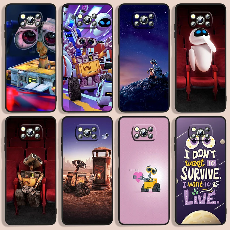 Animation WALL·E Phone Case For Xiaomi Poco F1 X2 F2 X3 C3 M3 F3 X4 M4 F4 Pro 5G 4G NFC GT Black Iuxury Silicone Back Soft Capa
Animation WALL·E Phone Case For Xiaomi Poco F1 X2 F2 X3 C3 M3 F3 X4 M4 F4 Pro 5G 4G NFC GT Black Iuxury Silicone Back Soft Capa