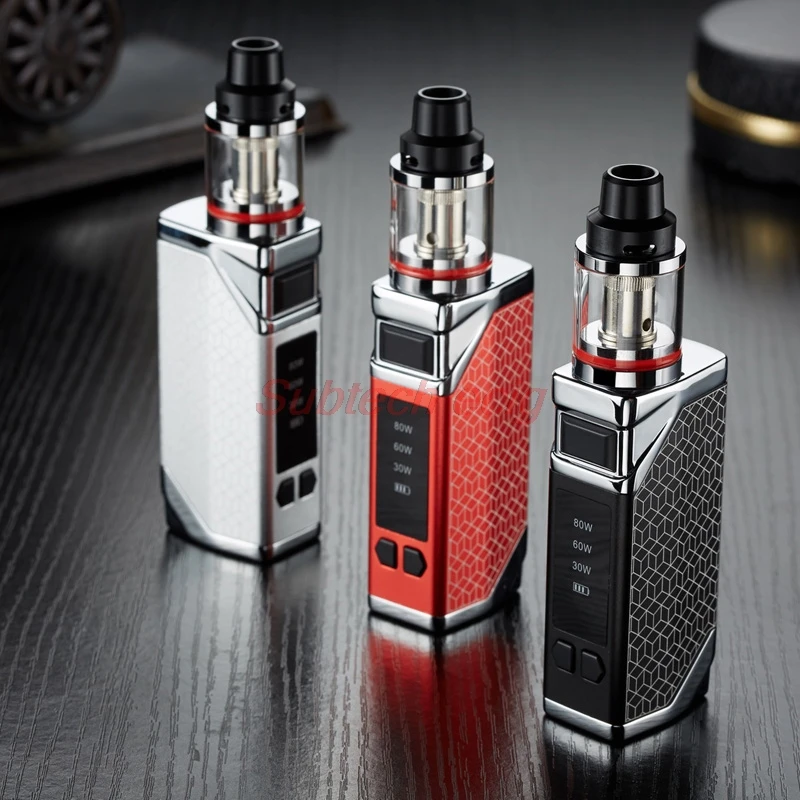 Electronic Cigarettes 80W Vape Smoke Kit 2ml Atomizer Tank 2200mah LED Display Zinc Alloy Material Vapor Vaporizer Pen E Cig Kit
Electronic Cigarettes 80W Vape Smoke Kit 2ml Atomizer Tank 2200mah LED Display Zinc Alloy Material Vapor Vaporizer Pen E Cig Kit