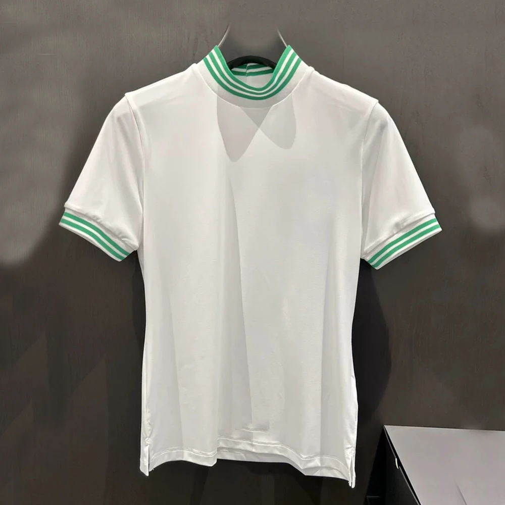Crewneck Ice Silk Sunscreen Short Sleeve Golf Clothing Women's Top Patchwork Color All-match Sports Outdoor Tennis T-shirt
Crewneck Ice Silk Sunscreen Short Sleeve Golf Clothing Women's Top Patchwork Color All-match Sports Outdoor Tennis T-shirt
