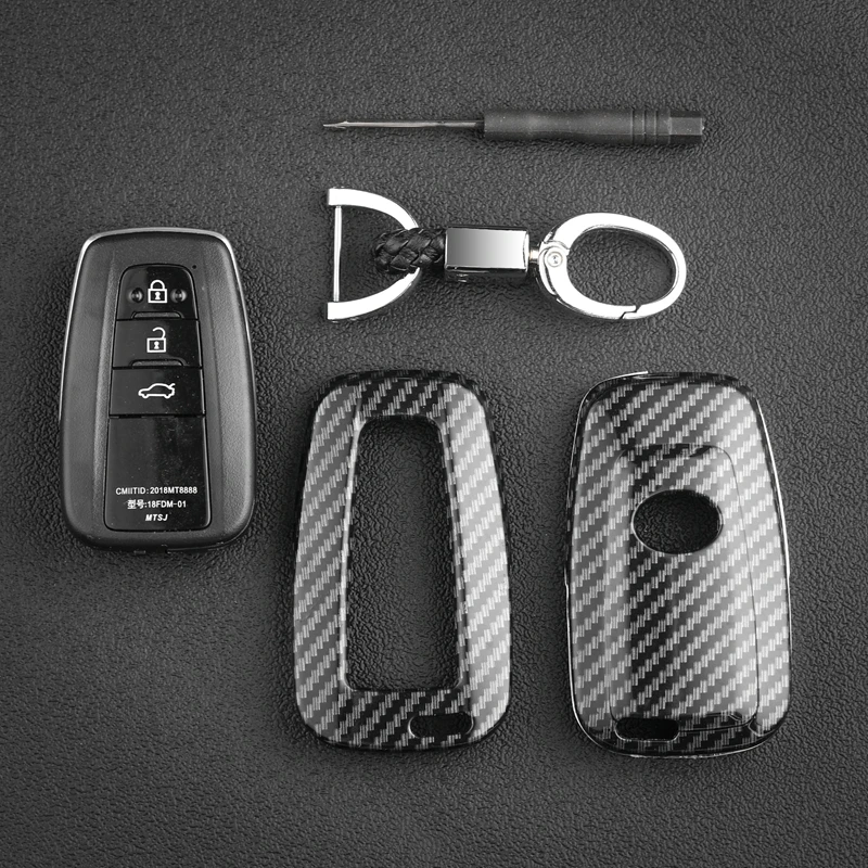 for Toyota Camry Corolla CHR Prado RAV4 Prius 2018 2019 Carbon Fiber Car Remote Key Case Fob Cover Accessories
for Toyota Camry Corolla CHR Prado RAV4 Prius 2018 2019 Carbon Fiber Car Remote Key Case Fob Cover Accessories
