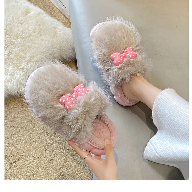 Женские зимние тапочки с бантиком, теплые Нескользящие домашние тапочки с мультяшным рисунком, на толстой подошве, на плоской подошве, хлопковая обувь для пар, новинка 2023
Женские зимние тапочки с бантиком, теплые Нескользящие домашние тапочки с мультяшным рисунком, на толстой подошве, на плоской подошве, хлопковая обувь для пар, новинка 2023