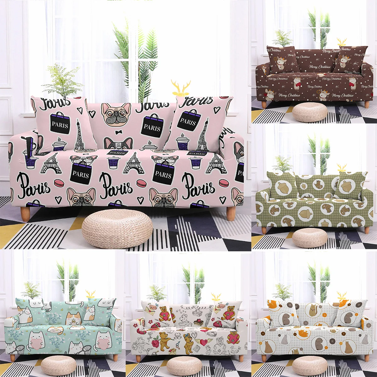 Чехол для дивана с мультипликационным принтом животных пылезащитный полноразмерный чехол для дивана с защитой от грязи Эластичный Защитны...
Чехол для дивана с мультипликационным принтом животных пылезащитный полноразмерный чехол для дивана с защитой от грязи Эластичный Защитны...