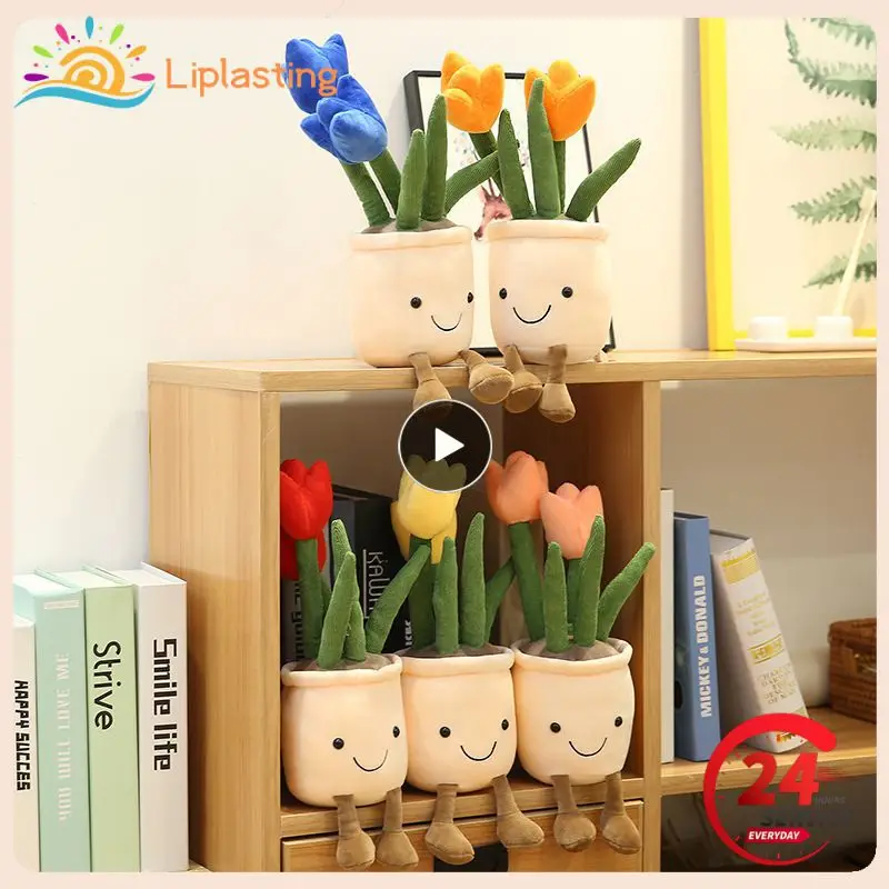 Lifelike Tulip Plants Plush Stuffed Decor Toys Soft Bookshelf Decor Doll Creative Potted Flowers Pillow Simulation Plant Doll
Lifelike Tulip Plants Plush Stuffed Decor Toys Soft Bookshelf Decor Doll Creative Potted Flowers Pillow Simulation Plant Doll