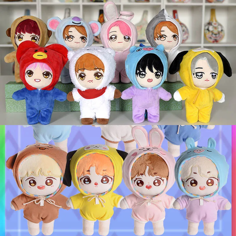 KPOP Bangtan Boys Cartoon Character 20cm Doll with Clothes Kawaii Plushies Anime Stuffed Toys for Kids Birthday Party Decoration
KPOP Bangtan Boys Cartoon Character 20cm Doll with Clothes Kawaii Plushies Anime Stuffed Toys for Kids Birthday Party Decoration