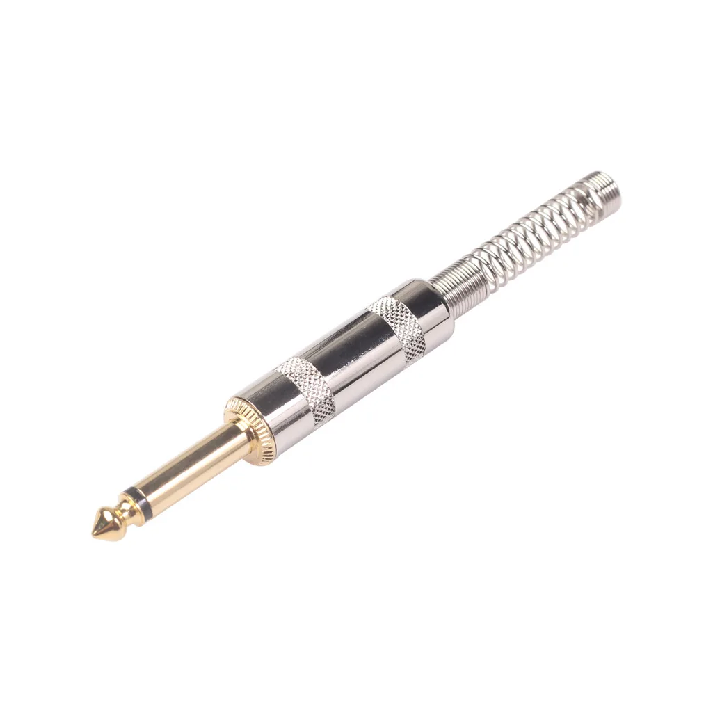 1Pcs 6.35mm 2Pole Mono / 3Pole Stereo Audio Jack 6.35 Amplifier Microphone Solder Plug with Spring for Guitar DIY Connector
1Pcs 6.35mm 2Pole Mono / 3Pole Stereo Audio Jack 6.35 Amplifier Microphone Solder Plug with Spring for Guitar DIY Connector