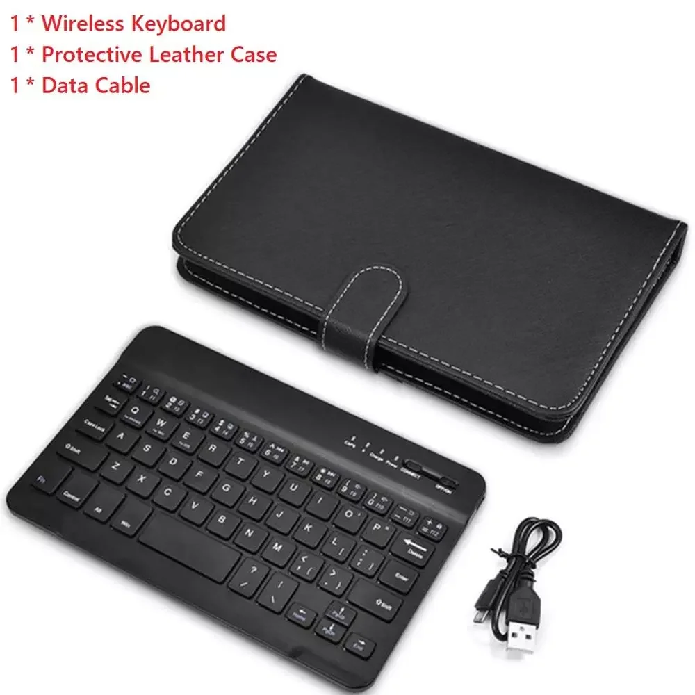 Portable Leather Case Protective Cover with Bluetooth-compatible Wireless Keyboard for iPhone Huawei Mobile
Portable Leather Case Protective Cover with Bluetooth-compatible Wireless Keyboard for iPhone Huawei Mobile