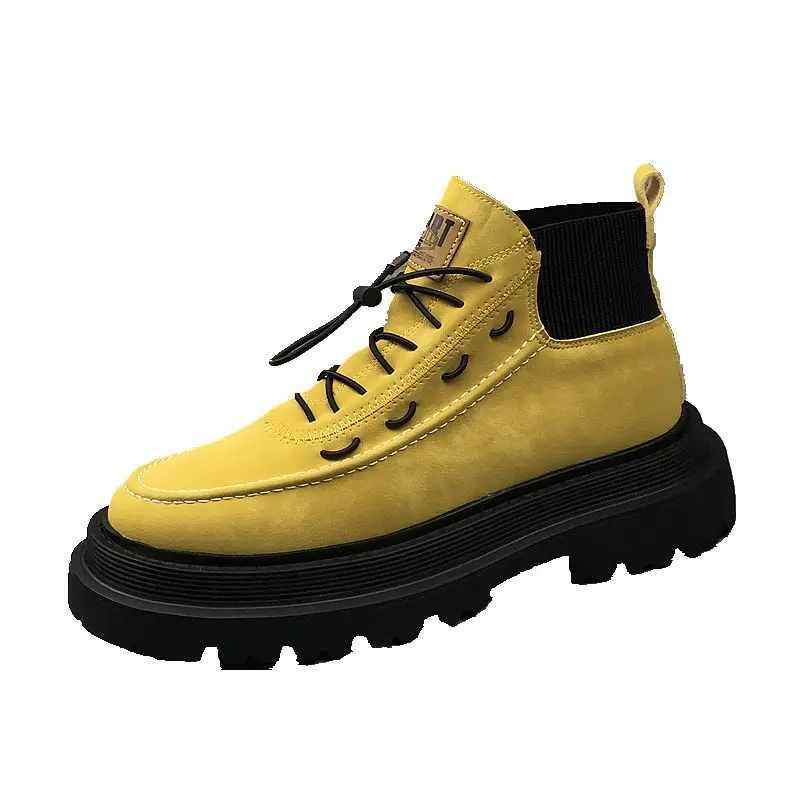 European Men Shoes Thick Soled Martin Boots Autumn Height Increasing New Fashion Trend High Top Chelsea Boots Men's Short Boots
European Men Shoes Thick Soled Martin Boots Autumn Height Increasing New Fashion Trend High Top Chelsea Boots Men's Short Boots