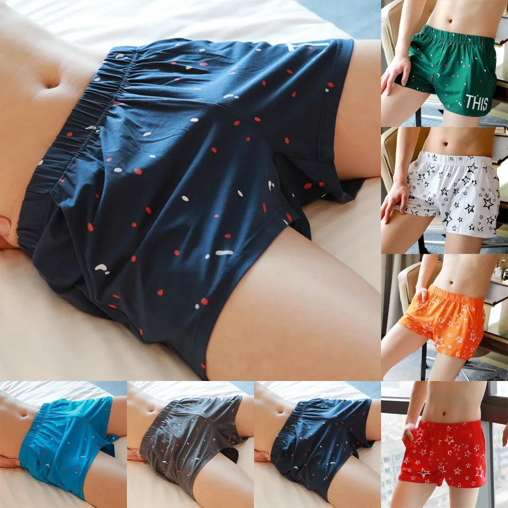 Men's Home Cotton Print Boxer Underwear Comfortable Seamless Elastic Waist Underpants Loose Breathable Panty
Men's Home Cotton Print Boxer Underwear Comfortable Seamless Elastic Waist Underpants Loose Breathable Panty