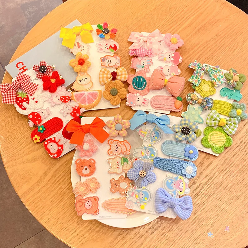 2021 Korean New 10-piece Set of Cute Cartoon Hairpins for Children, Girls, Babies, Cute Animal Hairpin Clips, Hair Accessories
2021 Korean New 10-piece Set of Cute Cartoon Hairpins for Children, Girls, Babies, Cute Animal Hairpin Clips, Hair Accessories