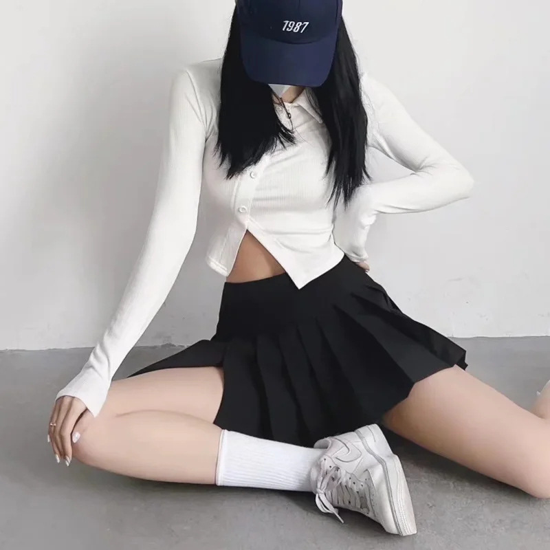 Fashion Hot Girl Sweet Women Pleated Mini Tennis Skirt With Split Detail ZCG0
Fashion Hot Girl Sweet Women Pleated Mini Tennis Skirt With Split Detail ZCG0