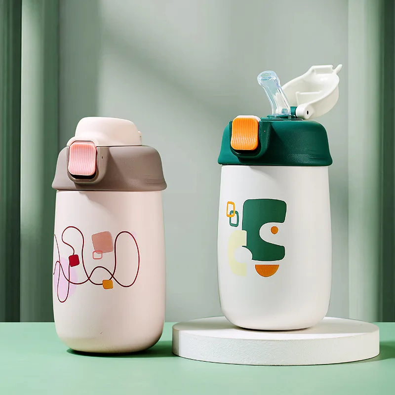 420ML Cartoon Cute Small Kids Water Bottle Straw Thermos Mug Portable Children's Thermal Mug Stainless Steel Insulated Bottle
420ML Cartoon Cute Small Kids Water Bottle Straw Thermos Mug Portable Children's Thermal Mug Stainless Steel Insulated Bottle