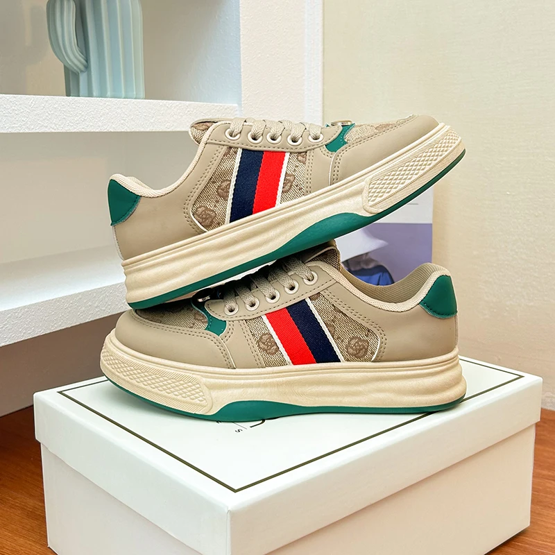Retro 2023 Spring and Autumn New Low Top Versatile Fashion Color Matching Thick Sole Casual Single Shoe Trend sneakers
Retro 2023 Spring and Autumn New Low Top Versatile Fashion Color Matching Thick Sole Casual Single Shoe Trend sneakers