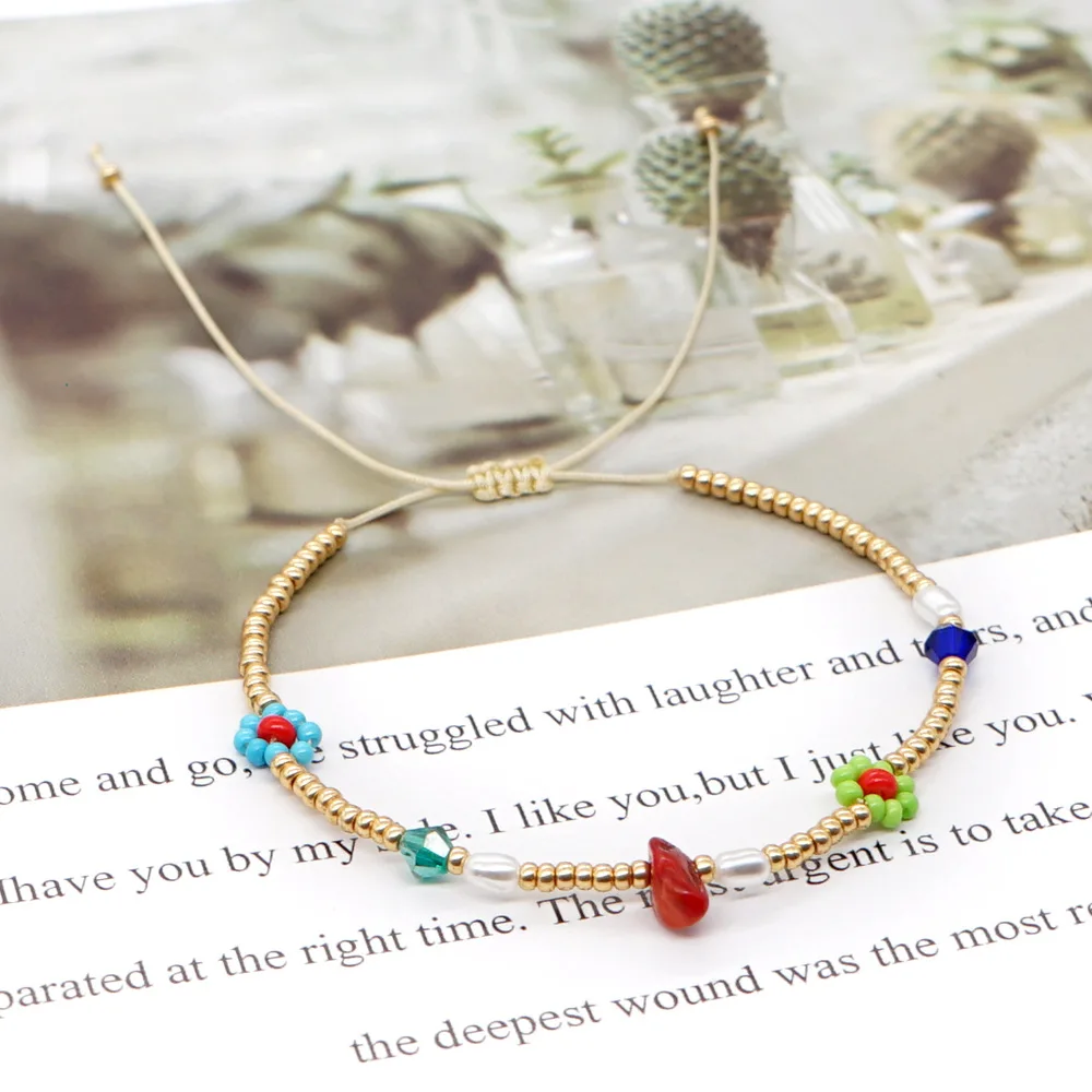 Vlen Gold Color Beaded Bracelet Daisy Bracelets for Women Imitation Pearl Irregular Stone Charm Pulseras Fashion Jewellery
Vlen Gold Color Beaded Bracelet Daisy Bracelets for Women Imitation Pearl Irregular Stone Charm Pulseras Fashion Jewellery