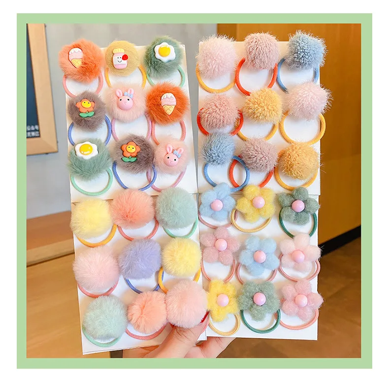 9Pcs/Set New Baby Girls Cute Hair Ball Flower Cartoon Scrunchies Rubber Band Children Soft Hair Band Kid Hair Accessories
9Pcs/Set New Baby Girls Cute Hair Ball Flower Cartoon Scrunchies Rubber Band Children Soft Hair Band Kid Hair Accessories