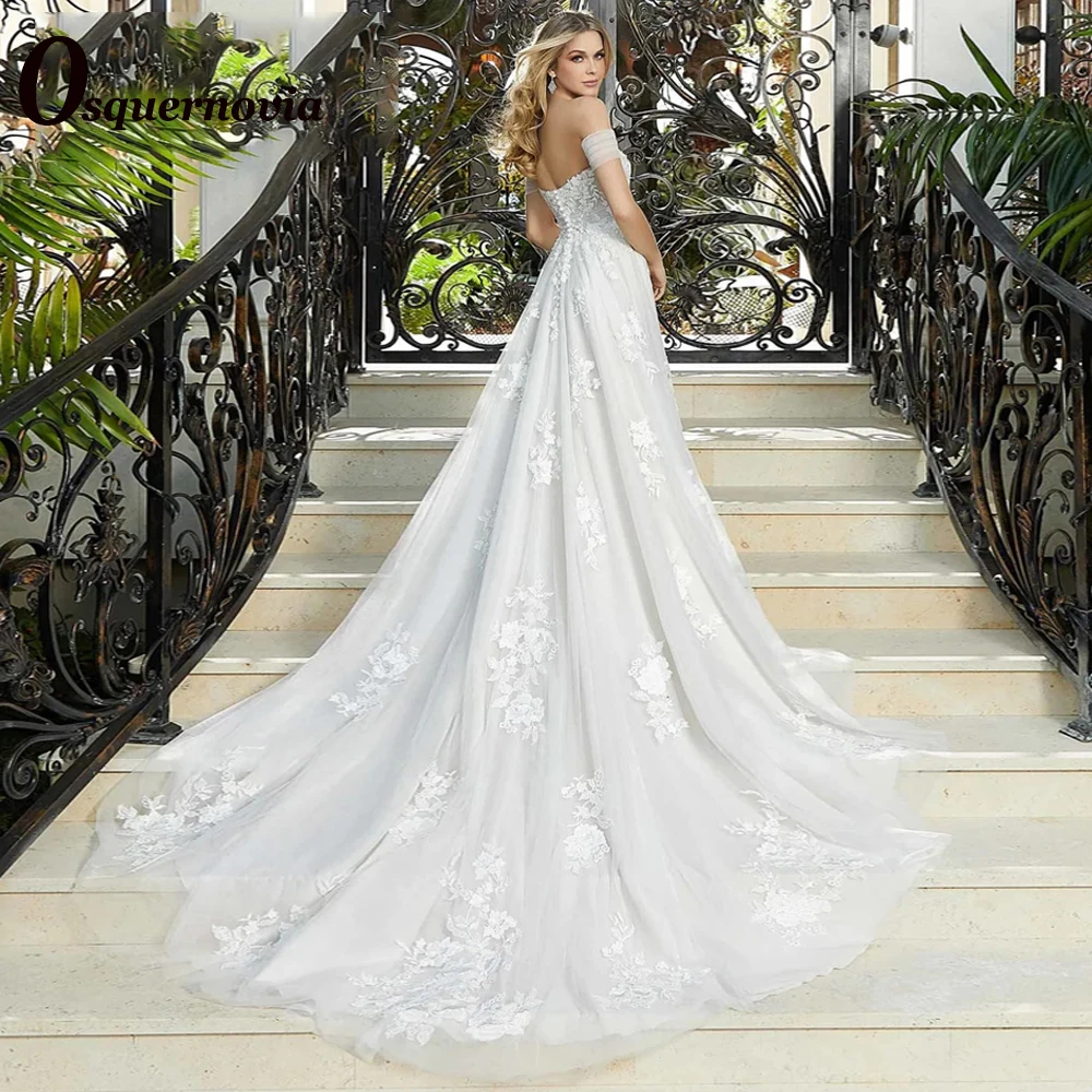 Osquernovia Charming Wedding Dresses Off The Shouler Sweetheart A-line Lace Appliques Bridal Gown Vestido De Noiva Personalised
Osquernovia Charming Wedding Dresses Off The Shouler Sweetheart A-line Lace Appliques Bridal Gown Vestido De Noiva Personalised