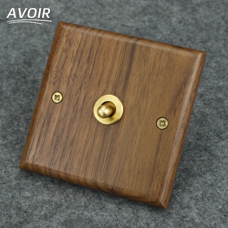 Avoir Black Walnut Solid Wood Toggle Switch 2 Way Wall Light Switches And Electric Sockets With USB EU French Power Plug Adapter
Avoir Black Walnut Solid Wood Toggle Switch 2 Way Wall Light Switches And Electric Sockets With USB EU French Power Plug Adapter