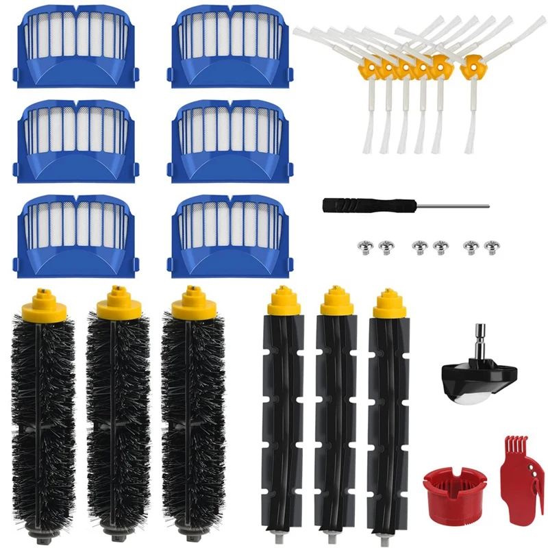 Replacement Kit For IROBOT Roomba 600 Series 690 680 660 650 (Not For 645 655) & 500 Series 595 585 564 Vacuum Cleaner 
Replacement Kit For IROBOT Roomba 600 Series 690 680 660 650 (Not For 645 655) & 500 Series 595 585 564 Vacuum Cleaner