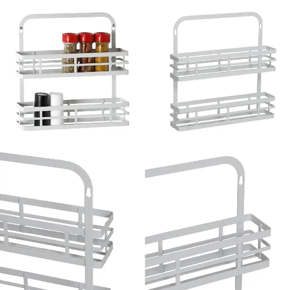 Ingredients Stylish Modern White Wire Hanging Spice Rack, Perfect Storage Organizer for Easy Access to Cooking Ingredients
Ingredients Stylish Modern White Wire Hanging Spice Rack, Perfect Storage Organizer for Easy Access to Cooking Ingredients