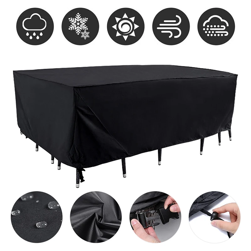Garden Furniture Waterproof Covers Rain Snow Chair Covers for Table Chair Dust Proof Cover
Garden Furniture Waterproof Covers Rain Snow Chair Covers for Table Chair Dust Proof Cover