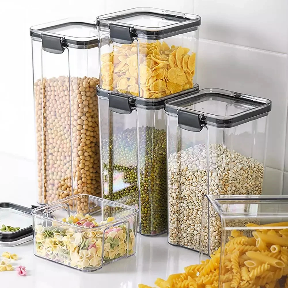 Food Storage Container Airtight Jar Plastic Storage Box Stackable Food Storage Box, Kitchen Refrigerator Storage Jar
Food Storage Container Airtight Jar Plastic Storage Box Stackable Food Storage Box, Kitchen Refrigerator Storage Jar