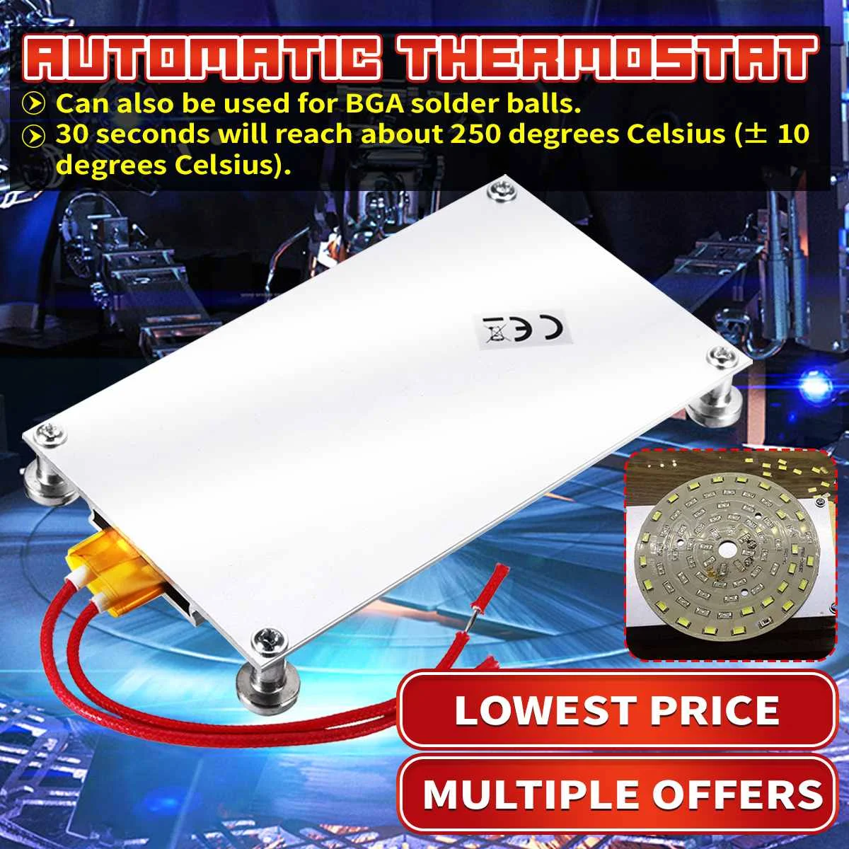 220V 300W LED Remover PTC Heating Soldering Chip Welding Station Split Plate Sheet Board Welding Equipment Tools Solder
220V 300W LED Remover PTC Heating Soldering Chip Welding Station Split Plate Sheet Board Welding Equipment Tools Solder