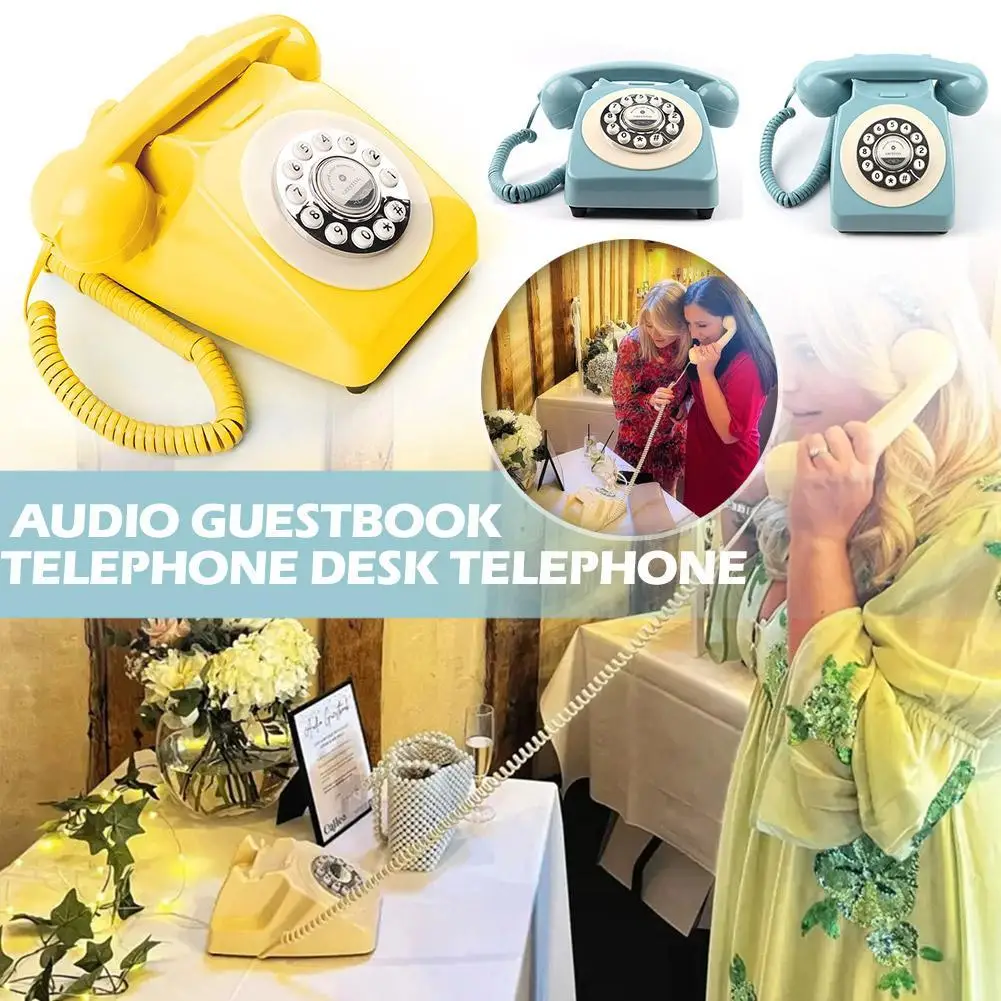 Retro Rotary Telephone 1960's Style Old Fashioned Vintage Home Phone with Mechanical Ringer and Speaker Function 
Retro Rotary Telephone 1960's Style Old Fashioned Vintage Home Phone with Mechanical Ringer and Speaker Function