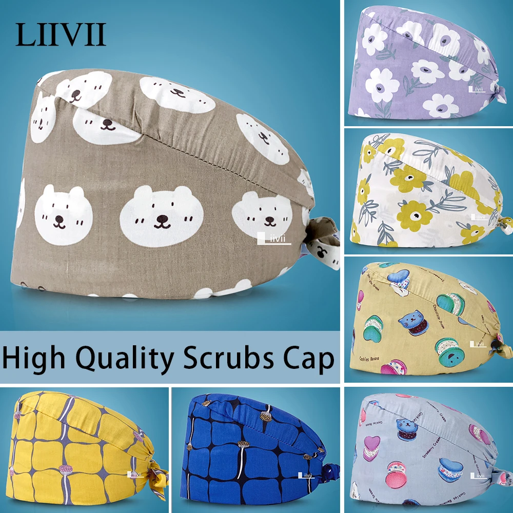 Unisex Cotton Adjustable Scrubs Caps Tieback Elastic Pet Grooming Hats Floral Printing Hat Working Cap Beauty Salon Working Caps
Unisex Cotton Adjustable Scrubs Caps Tieback Elastic Pet Grooming Hats Floral Printing Hat Working Cap Beauty Salon Working Caps