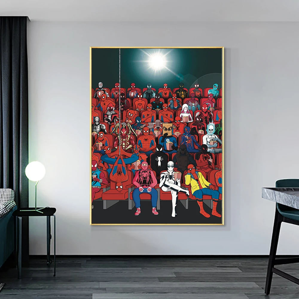 The Avengers Superhero Cinema Funny Spiderman Canvas Art Paintings Poster and Print Wall Picture for Living Room Home Decoration
The Avengers Superhero Cinema Funny Spiderman Canvas Art Paintings Poster and Print Wall Picture for Living Room Home Decoration